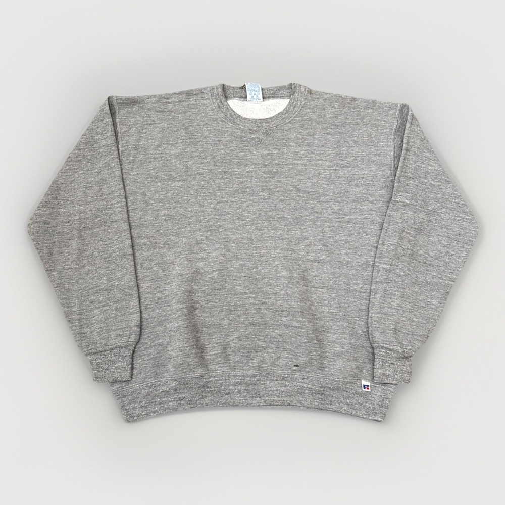 Russell Sweatshirt Size XL Grey Made In Usa‎ 80s 90s Blank Vintage Crewneck